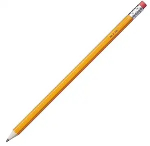 7.5 "OEM legno hb #2 matita di grafite corpo giallo per bambini con punta per gomma alla rinfusa