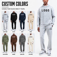 Ensemble de survêtement sportif pour homme avec logo personnalisé OEM, 2 pièces, sweat-shirt et pantalon de survêtement, ensemble athleisure, sweat-shirt surdimensionné, fabricant de survêtements