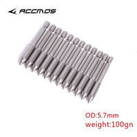 Pointes de flèches en acier inoxydable 70/80/90/100/110/120 grains, diamètre intérieur 4,2 mm, pour la chasse et le tir à l'arc