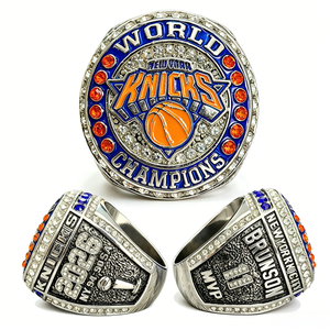 Ensemble de bagues de championnat des Knicks de <span class=keywords><strong>New</strong></span> <span class=keywords><strong>York</strong></span> 1970 1973 2026, boîte de présentation, alliage de haute qualité, strass, souvenirs, cadeaux pour hommes - Product Image 4