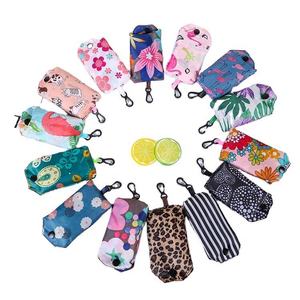 Gilet fourre-tout en polyester, réutilisable et écologique, sac d'épicerie bon marché, sacs à provisions pliables avec logos - Product Image 1