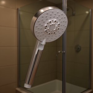 Pommeau de douche à 5 fonctions, diamètre 100 mm, longueur 32,5 cm, pour utilisation dans la salle de bain - Product Image 3