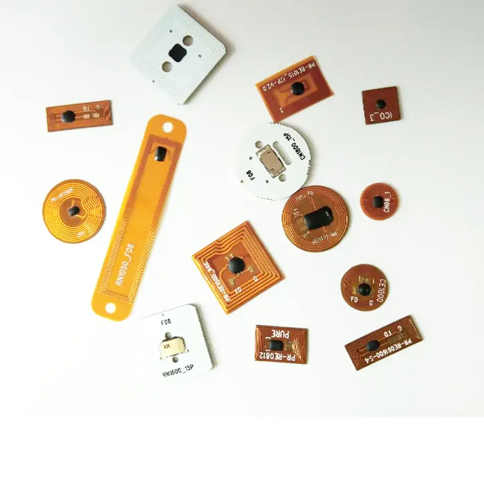 Kleine Mini Smart Rfid Sticker / Label / Tag Fpc Materiaal 13.56Mhz Hoge Frequentie Chip