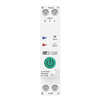 TUYA Smart Life 1P Energy Meter Smart Switch 110v 220v 63A Pemantau KWh Pemutus Sirkuit Timer Relay MCB Mini Fasa Tunggal
