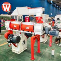Machine à granulés d'aliments pour animaux Strongwin à anneau haute pression, haute productivité, capacité 1-4t/h, granulés de 1,5-12mm, 380V, état neuf
