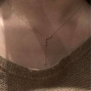 สร้อยคอเงินแท้ S925 ประดับด้วยอาเกต ดีไซน์หรูหรา สไตล์นางฟ้า ประดับเพชร พร้อมพู่ห้อยรูปหัวใจ ดีไซน์เฉพาะตัว - Product Image 4