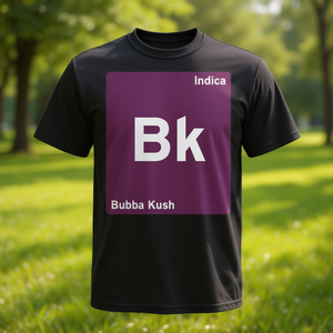 Bubba kush indica BK เสื้อยืดแขนสั้น unisex คอกลมพิมพ์ดิจิตอลสำหรับผู้ใหญ่ - Product Image 3
