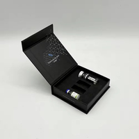 Kotak Peptida Dapat Didaur Ulang 2ml 3ml Kemasan Vial Peptida Tunggal Kotak Karton Hitam Magnetik dengan Berbagai Slot untuk Paket Vial