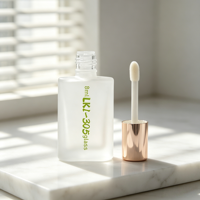 Flacon de fond de teint en verre de luxe rechargeable avec pinceau, emballage cosmétique personnalisé pour soins de la peau