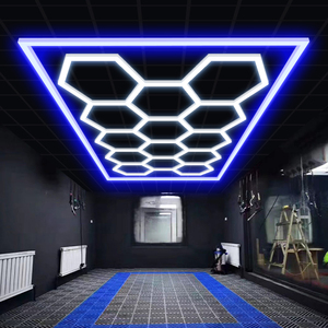 Đèn <span class=keywords><strong>LED</strong></span> xưởng sửa chữa ô tô Hexagon Detailing, đèn làm việc cao cấp cho tiệm rửa xe - Product Image 1