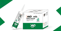Scellant silicone acrylique WEIDU, étanche, 300 ml, cartouche plastique, pâte lisse, durée de conservation de 12 mois, construction