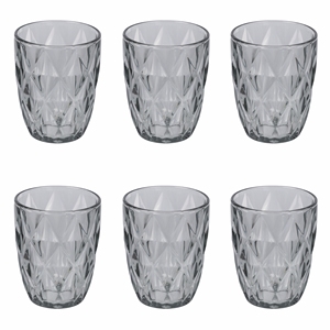 Set di 6 Bicchieri d'Acqua CELINE 340ML Grigio Fumé - Product Image 1