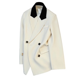 Nuevo Traje de Mujer de Primera Calidad, Estilo Casual, con Parches de Color, Doble Botonadura, a la Moda - Product Image 1