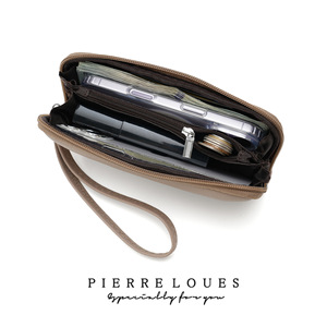 Pierreloues Women's <b>Wristlet</b> Large Capacity Zipper <b>Wallet</b> With Phone Pocket And Coin Compartment For Everyday Use - Product Image 3