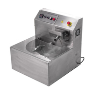 Multifunctionele tafelmodel chocolade smelt-/tempererings-/coatingmachine met capaciteit 8/15/30/60/100 kg/uur, 304 food grade roestvrij staal