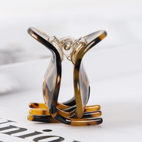 Pince à cheveux tendance en acétate motif marbre, minimaliste, grande pince à griffes de 9,5 cm, élégante pour queue de cheval, pour le coiffage quotidien