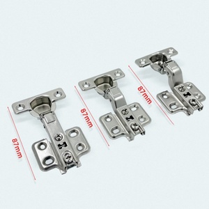 Modern 26mm Soft Close Concealed Hydraulic Cabinet Hinges (Cold Rolled Steel Nickel Finish) 90 Degree Opening Home Office Thick - Product Image 3