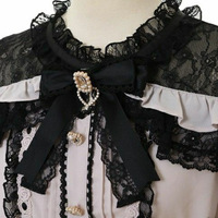 Ensemble 2 pièces d'été professionnel personnalisé, style Lolita japonais décontracté, respirant, longueur courte, avec nœud au genou et dentelle lotus, directement de l'usine