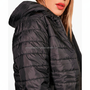 Veste matelassée et rembourrée pour les femmes, manteau d'hiver de haute qualité, matelassé, noir et tendance, collection 2020 - Product Image 1