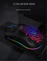 GAZ-M13 7200DPI Mouse Gaming Berkabel, Aksesori Komputer Lampu Latar Rgb USB Laptop
