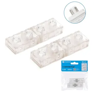 Conector de tira LED de 8mm, circuito integrado; ideal para proyectos de iluminación y conexión de tiras flexibles. - Product Image 2