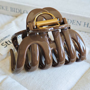 Pinza de Pelo de Calabaza de 9.5CM, Nueva Colección Primavera, Color Novedoso, Pinza de Tiburón de PC de Alta Calidad para Mujer, Diseño Sencillo - Product Image 4