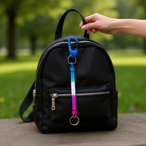 Portachiavi con Molla 11Cm Colorato per Chiavi e Accessori - Product Image 2