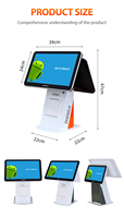 ZHONGJI AO5D Sistema POS Multidispositivo con Bluetooth 5.2, Tecnología NFC, Impresora Térmica, Escáner de Códigos QR, Wi-Fi 6 para Supermercados
