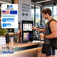 Mesin Penjual Minuman Protein Kompak 4G Wi-Fi Pembayaran QR Pendingin Pemanas Tampilan Kustom untuk Grosir Regional