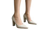 Escarpins sexy à bout pointu et talon aiguille de 12 cm avec embout métallique pour femme – Chaussures élégantes de bureau et de soirée toutes saisons