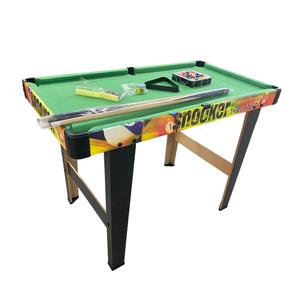 Prix usine 35 pouces jouets de sport en bois maison billard/billard ensemble de table pour enfants avec queue de billard bâton brosse et triangle craie - Product Image 3