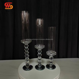 SMOOTH Wholesale Tube Lamp Chandelier Crystal Candelabra Candle Holder Wedding Centerpiece Decoration - Product Image 2