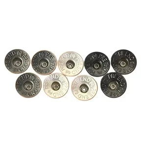 High Quality Metal Elastic Denim Buttons Brass Buttons With Rivets For Jeans