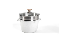 MGC 24/28cm Marbre moulé sous pression Revêtement antiadhésif Marmites à soupe et marmites pour induction Matériau métallique