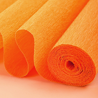 Factory Supplier Italian 180g Crepe Paper Roll 50*180cm Color Crepe Paperboard Premium 250cm Crepe Paper for Creative Projects