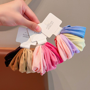 2026 Hot Selling Fashionable Exquisite Simple <b>Sweet</b> Colorful Hair Tie Cute Niche Design Girl's Hair Ties Wholesale Headwear - Product Image 1