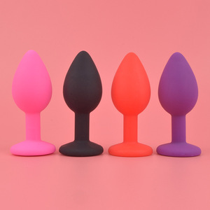 Petit godemichet <span class=keywords><strong>anal</strong></span> en silicone diamant pour jouets sexuels de masturbation anale pour adultes - Product Image 1