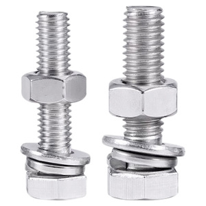 Tornillos y Tuercas Hexagonales de Acero Inoxidable A2-70 Personalizados OEM ODM, Tornillos M6 M8 M10 M12 M14 M16 M18 M20, Tornillos y Tuercas de Cabeza Hexagonal - Product Image 5