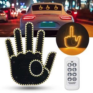 <span class=keywords><strong>Accessoires</strong></span> de voiture Lumières Lumière de doigt moyen Led Main de geste de voiture Lumière de doigt Led Main pour voiture - Product Image 1
