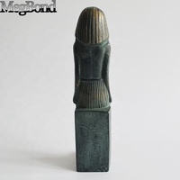 Figurine de sculpture en métal égyptien Ornements en fonte avec décorations de table à graver complexes
