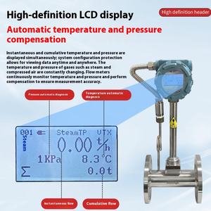 Pengukur aliran vortex digital cerdas untuk uap, <span class=keywords><strong>gas</strong></span> alam, udara terkompresi, pengukuran aliran presisi tinggi - Product Image 5