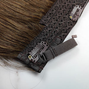 <span class=keywords><strong>Extension</strong></span> per <span class=keywords><strong>Capelli</strong></span> Halo Regolabili in <span class=keywords><strong>Veri</strong></span> <span class=keywords><strong>Capelli</strong></span> Umani con <span class=keywords><strong>Filo</strong></span> Invisibile Trasparente per Donne - Product Image 2