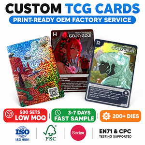 Carta personalizzata TCG di alta qualità con stampa olografica speciale effetto texture Design Foil raccolta Anime Sport calcio <span class=keywords><strong>gioco</strong></span> di carte collezionabili - Product Image 1