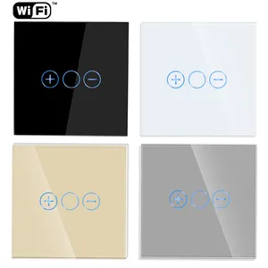 Bingoelec Home Automation Tuya Touch Screen Intelligent Wall Power Smart Dimmer Switch Wifi