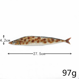 Modelo de comida japonesa de PVC simulando carne de barbacoa y pescado saury, accesorios de fotografía para transmisiones en vivo - Product Image 6