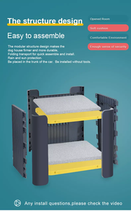 BAQTALE yüksek kalite rahat plastik köpek kulübesi yatak kapalı Pet evler ve mobilya - Product Image 6