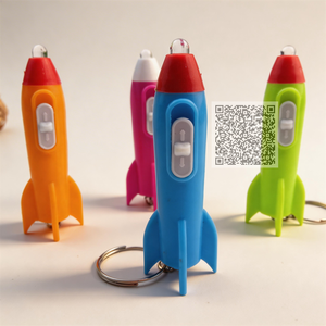 Mini Elicottero Portachiavi con Torcia, Luce LED a Forma di Razzo, Tema Astronauta per Bambini, Premi per la Classe, Regali di Compleanno, Riempitivo per Pinata - Product Image 5