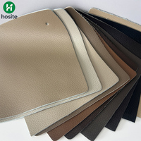 Tissu en cuir PU durable à texture litchi, sans solvant, écologique, anti-taches, anti-rayures, sans solvant, pour sièges de voiture et canapés