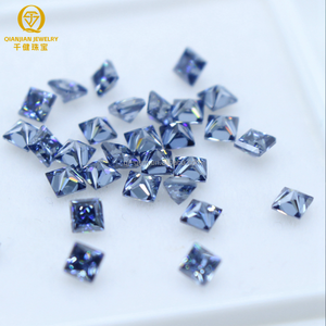 Super qualité fait à la main Moissanite lâche aigue-marine pierre synthétique ovale poire ronde pierre bleue belle fabrication Fine pierre bleue - Product Image 4