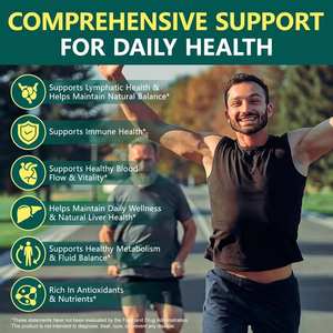 Cápsulas Blandas de Extracto Herbal Natural OEM, Suplementos para Drenaje Linfático, Cápsulas Blandas para Apoyo Inmunitario y Metabólico - Product Image 4